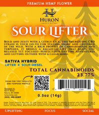 Huron Hemp - CBD Flower - Sour Lifter 14g